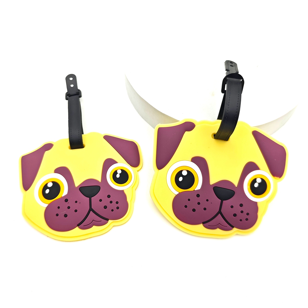 Travel Accessories For Dogs - 2pcs Cute Dog Luggage Tag Pendant