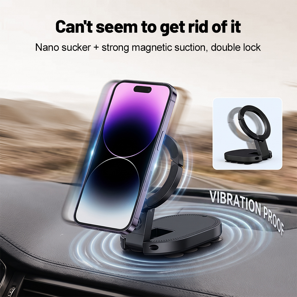 Cable Organizer Travel - 360° Rotation 3‑In‑1 Suction Cup Magnetic