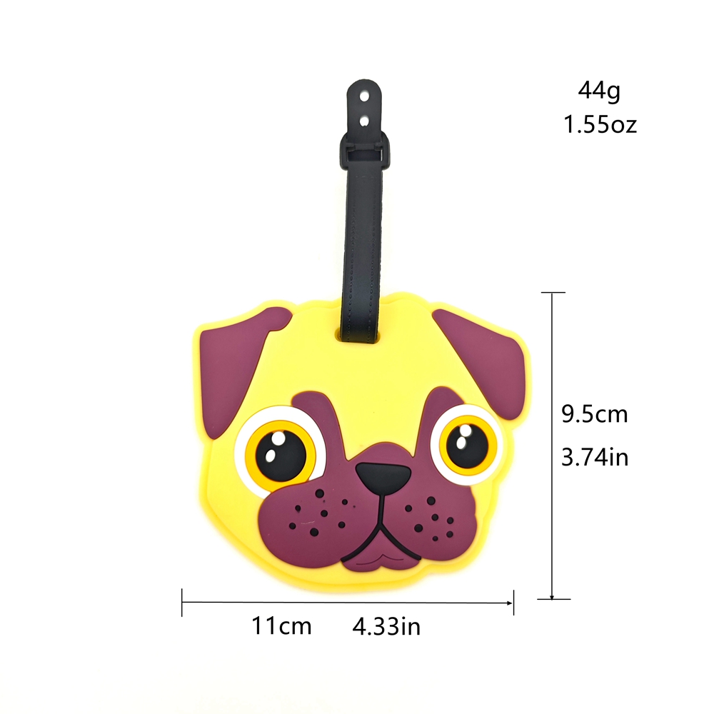 2pcs Cute Dog Luggage Tag Pend - Travel Accessories For Dogs 评论和价格