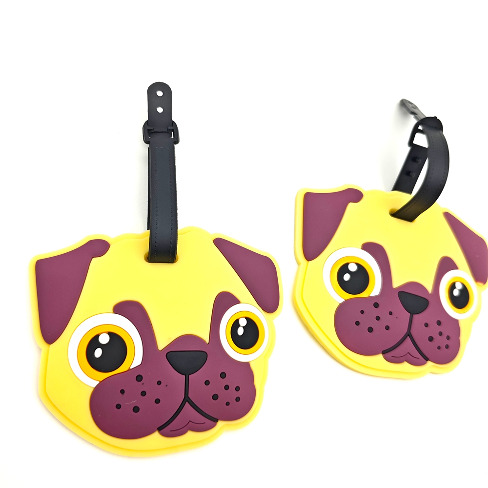 2pcs Cute Dog Luggage Tag Pend - Travel Accessories For Dogs 评论和价格