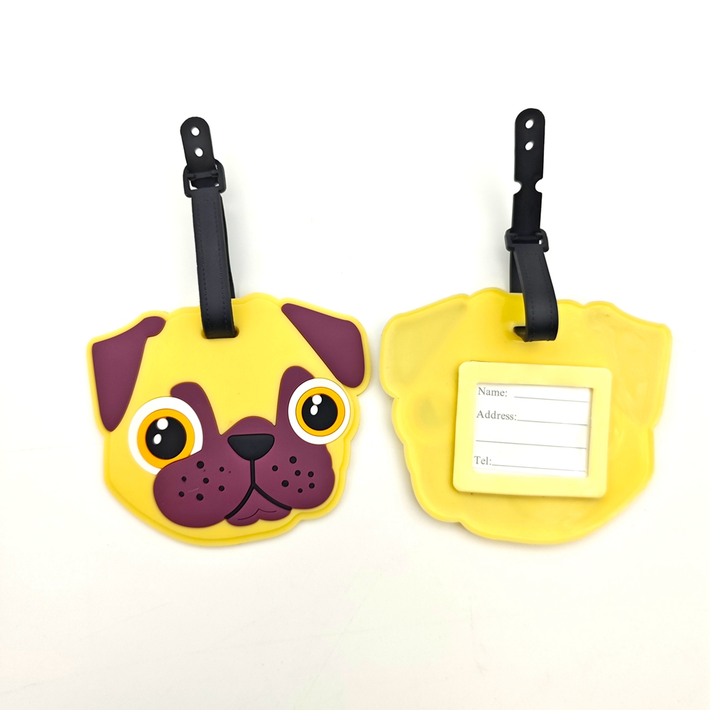 2pcs Cute Dog Luggage Tag Pend - Travel Accessories For Dogs 评论和价格