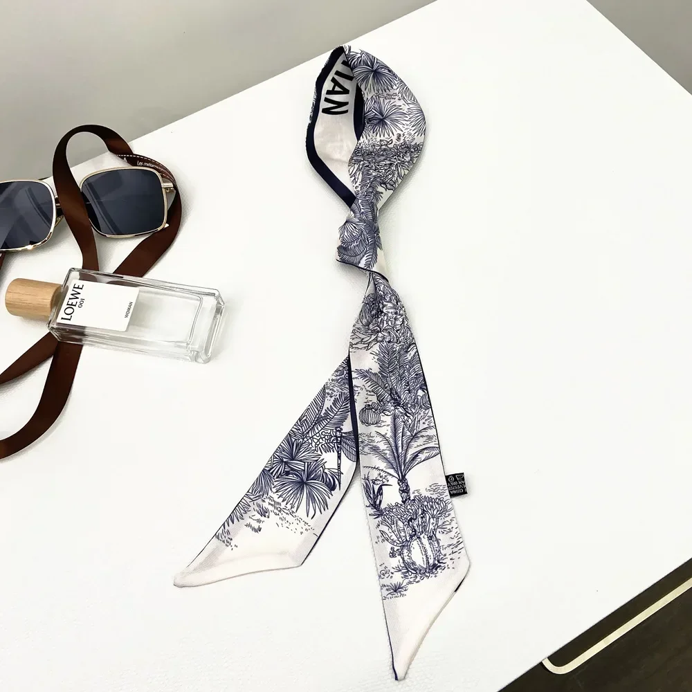 Extended Ribbon Scarf, Silk Ha - Travel Accessories For Women 评论和价格