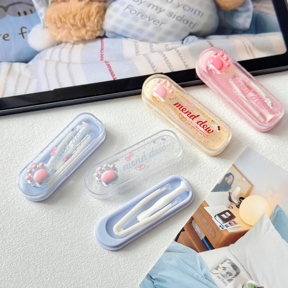 Frosted Bear Paw Contact Lens  - Travel Accessories Kit For Women 评论和价格
