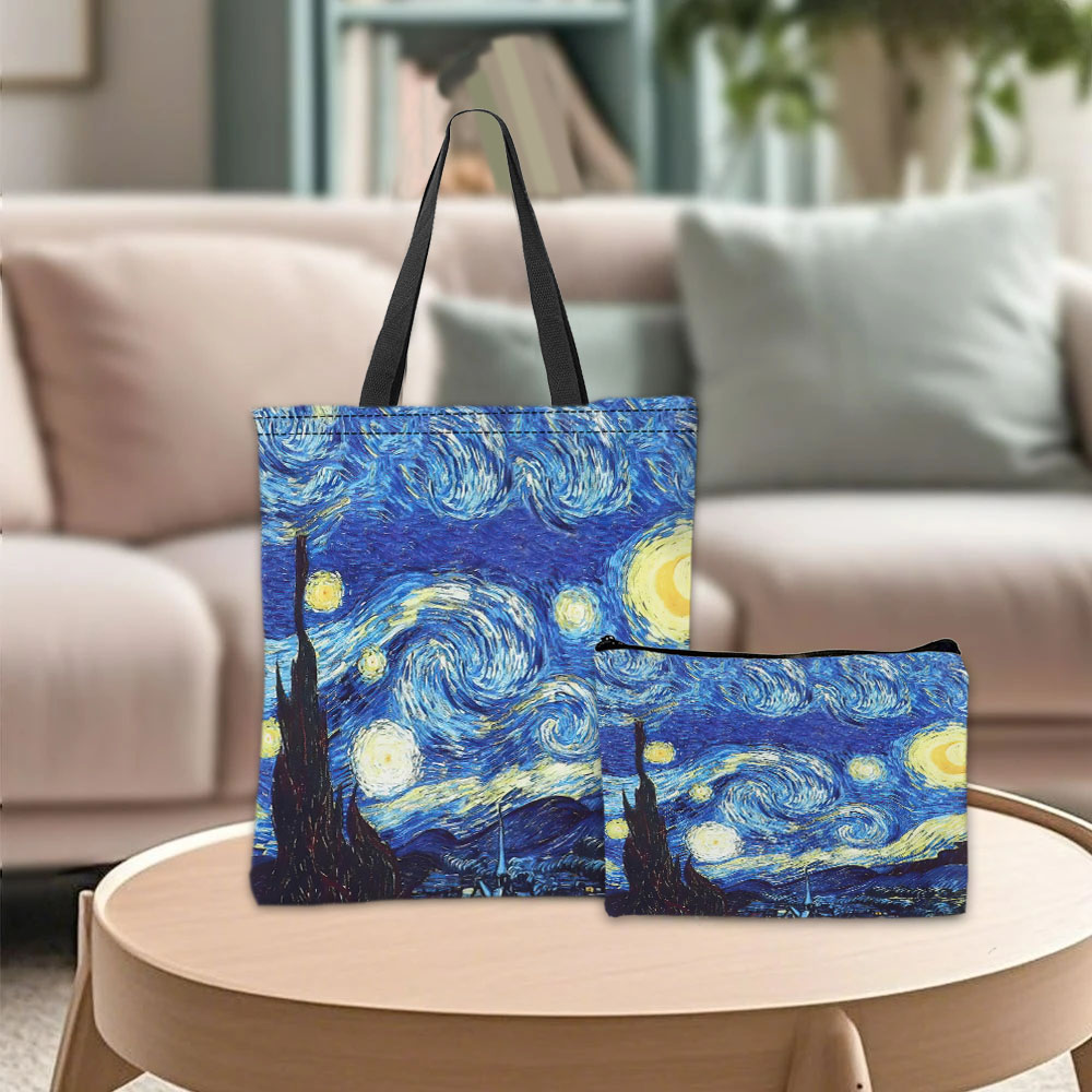 Van Gogh Series Tote Bag Cosme - Travel Accessories Pouch 评论和价格