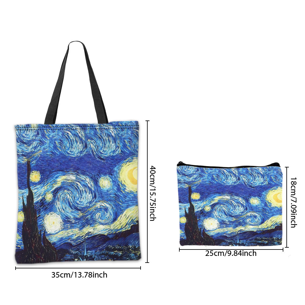 Van Gogh Series Tote Bag Cosme - Travel Accessories Pouch 评论和价格