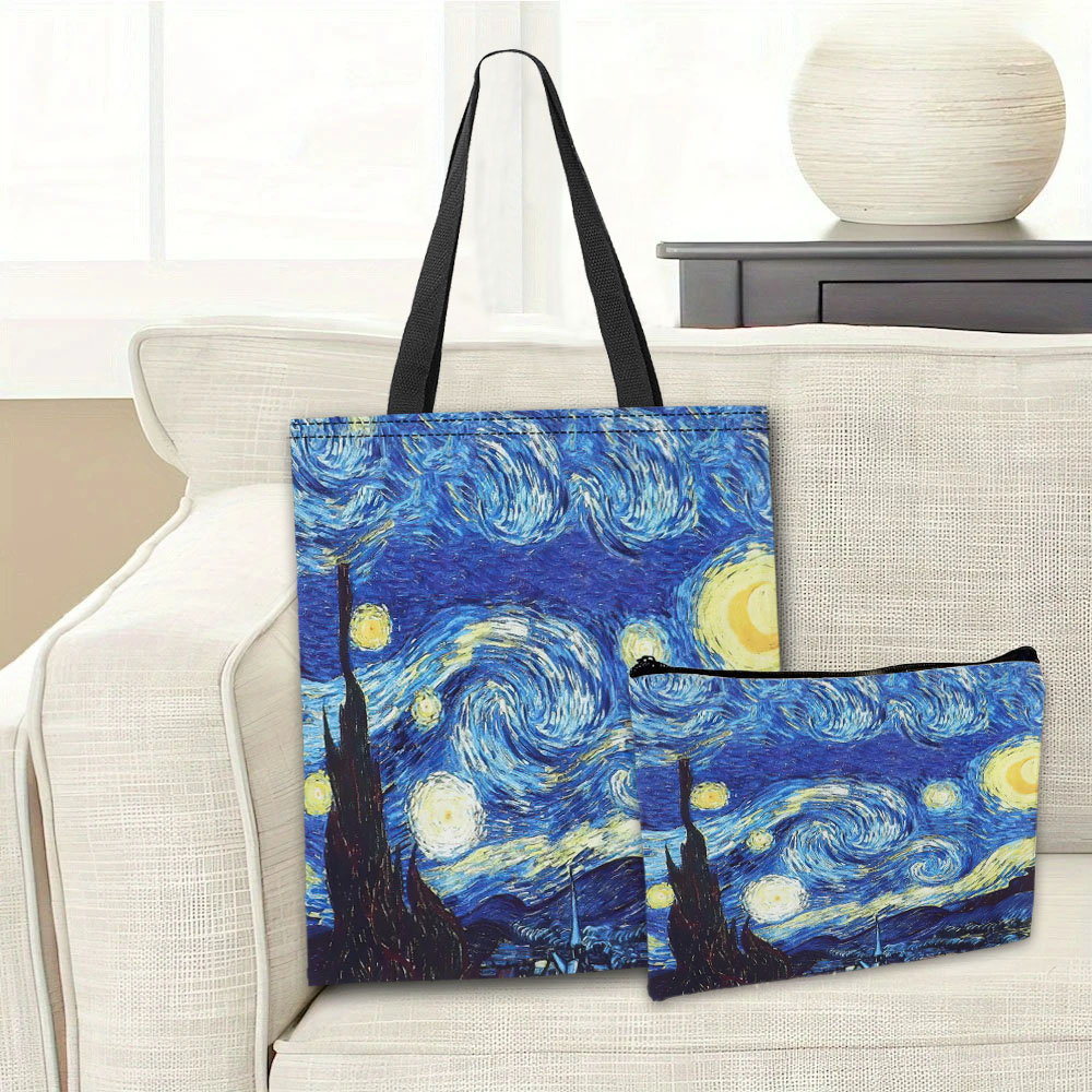 Van Gogh Series Tote Bag Cosme - Travel Accessories Pouch 评论和价格