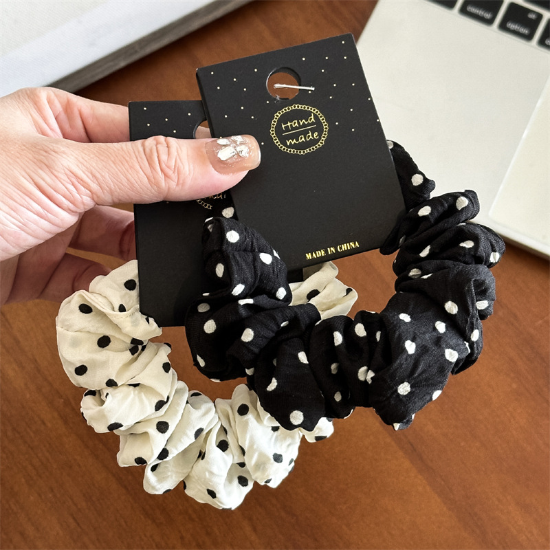 11cm/14cm Dot Cloth Scrunchies - Travel Accessories Girls 评论和价格