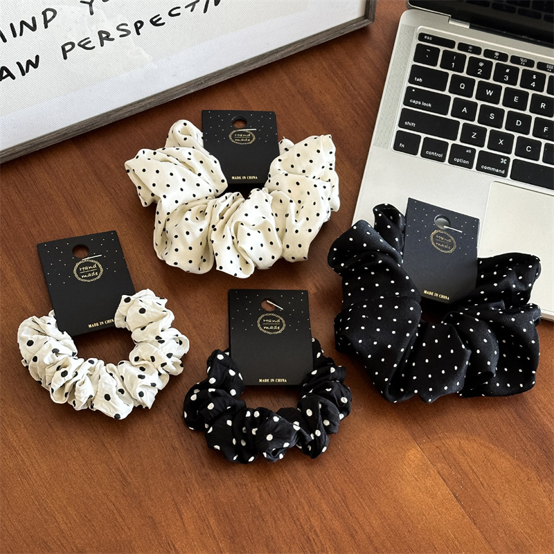 11cm/14cm Dot Cloth Scrunchies - Travel Accessories Girls 评论和价格