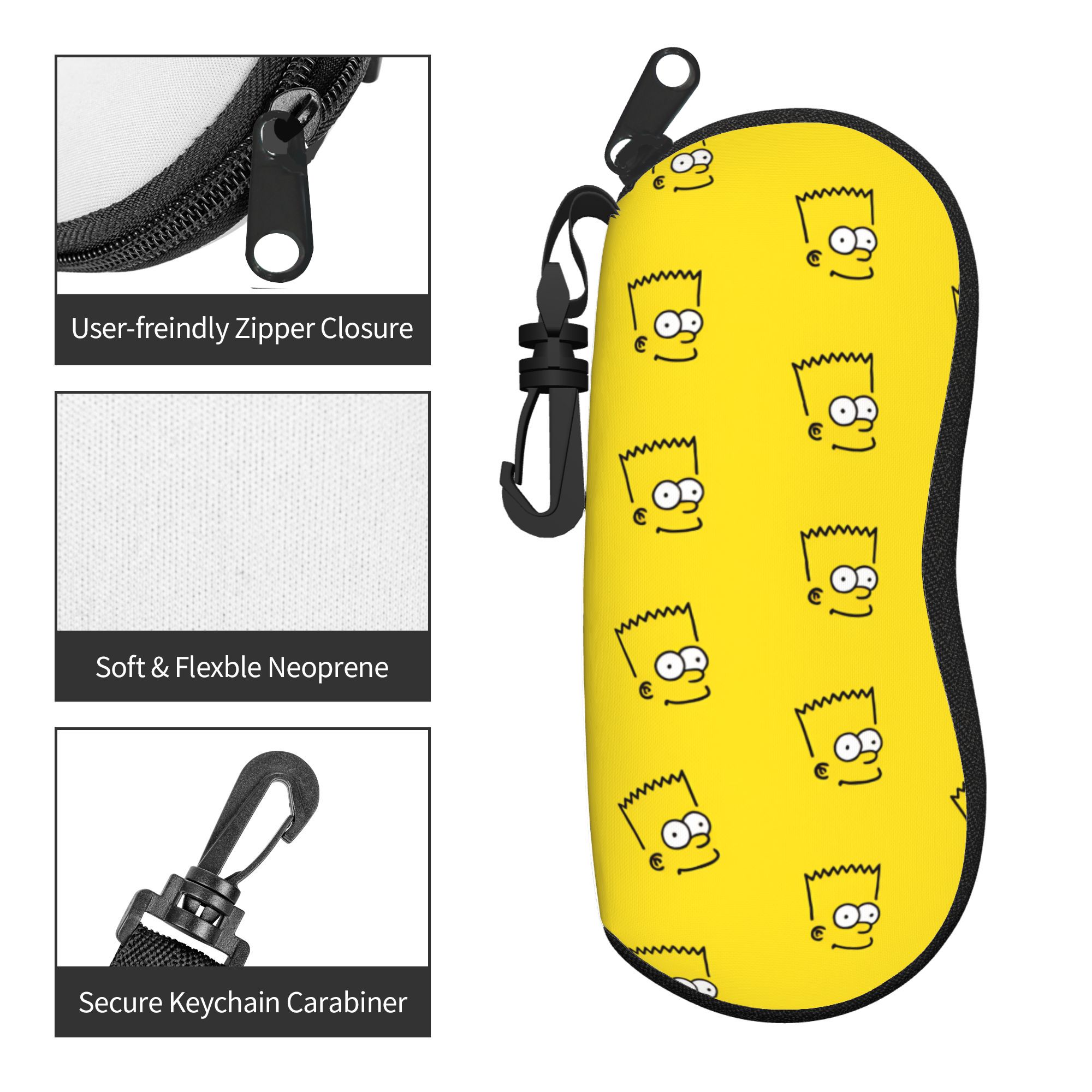 S-Simpsons Movies Glasses Case - Travel Accessories Pouch For Men 评论和价格