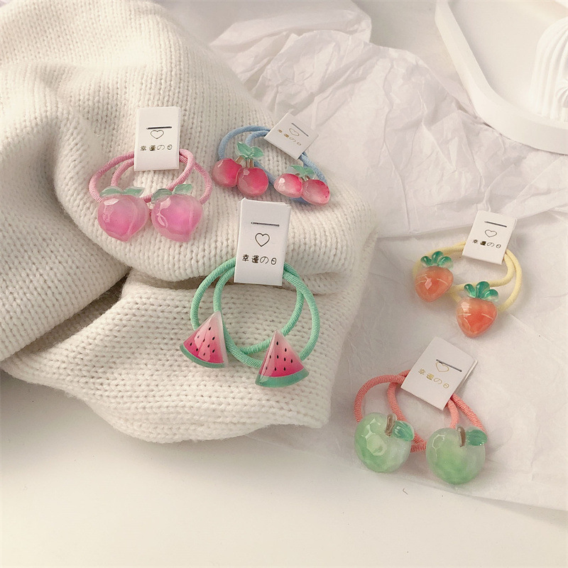 Kids Carrot Hair Ties 5 Pair N - Travel Accessories Girls 评论和价格
