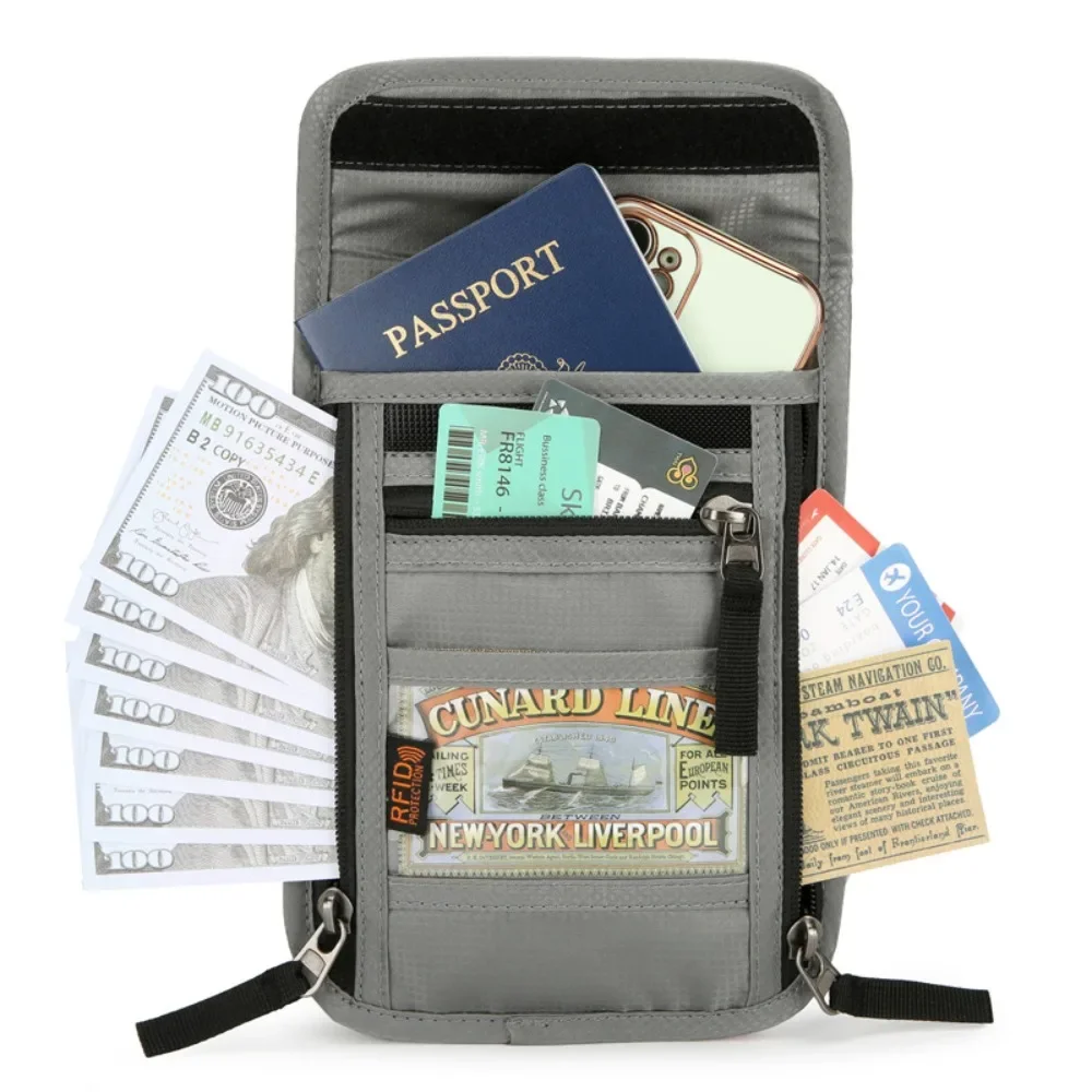 RF ID Blocking Travel Neck Wal - Travel Accessories Pouch For Men 评论和价格
