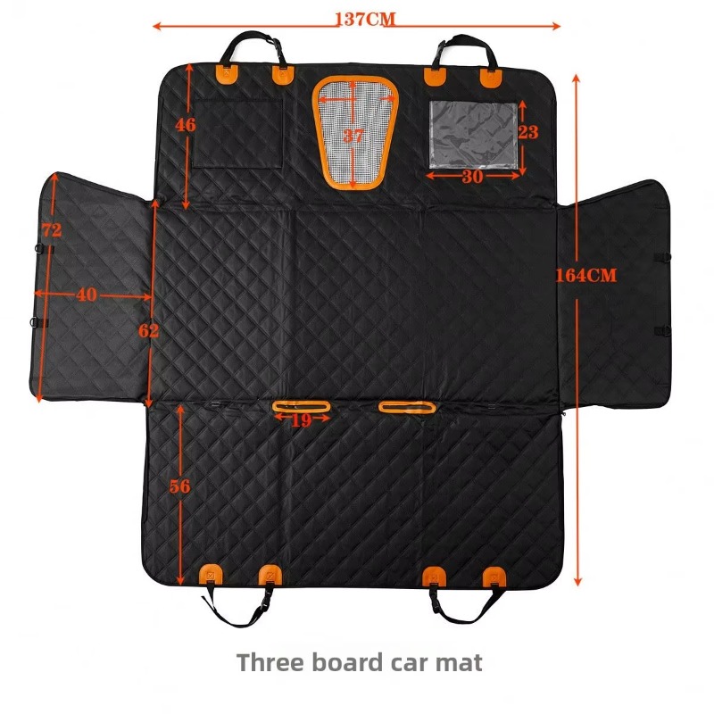 Three-Panel Solid Car Rear-Sea - Travel Accessories For Dogs 评论和价格