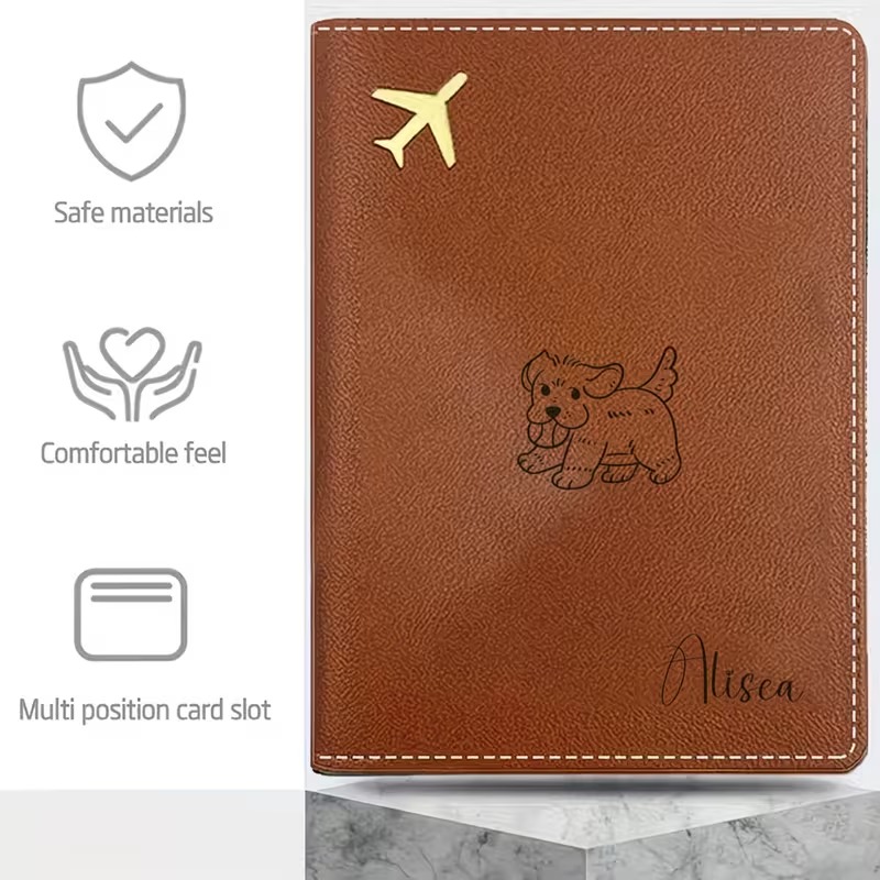 Custom Passport Cover with a C - Travel Accessories For Dogs 评论和价格