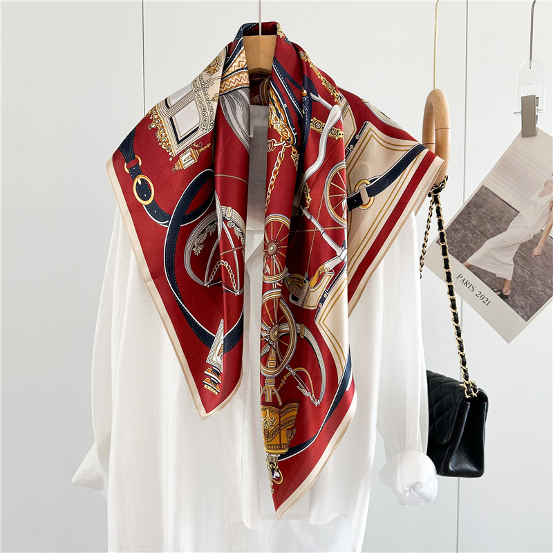 12MM Soft Silk Scarf Women 90C - Travel Accessories For Women 评论和价格