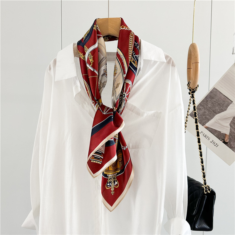 12MM Soft Silk Scarf Women 90C - Travel Accessories For Women 评论和价格