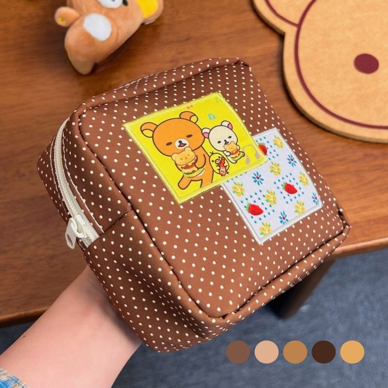 Kawaii Rilakkuma Brown Polka D - Travel Accessories Pouch 评论和价格