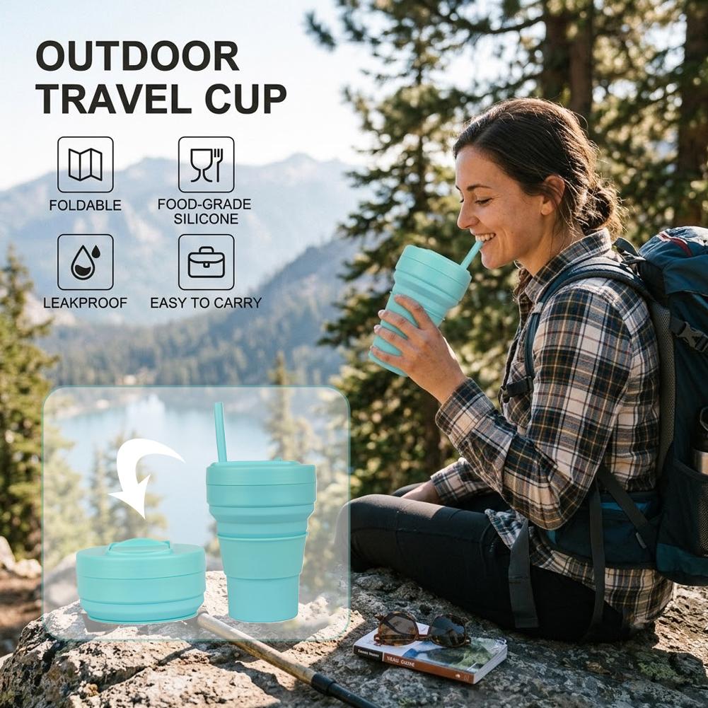 Collapsible Silicone Coffee Cu - Water Bottle Collapsible 评论和价格