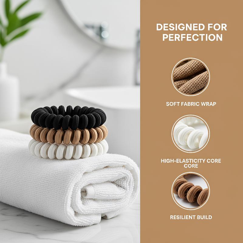 Spiral Coil Hair Ties No Damag - Travel Accessories Girls 评论和价格