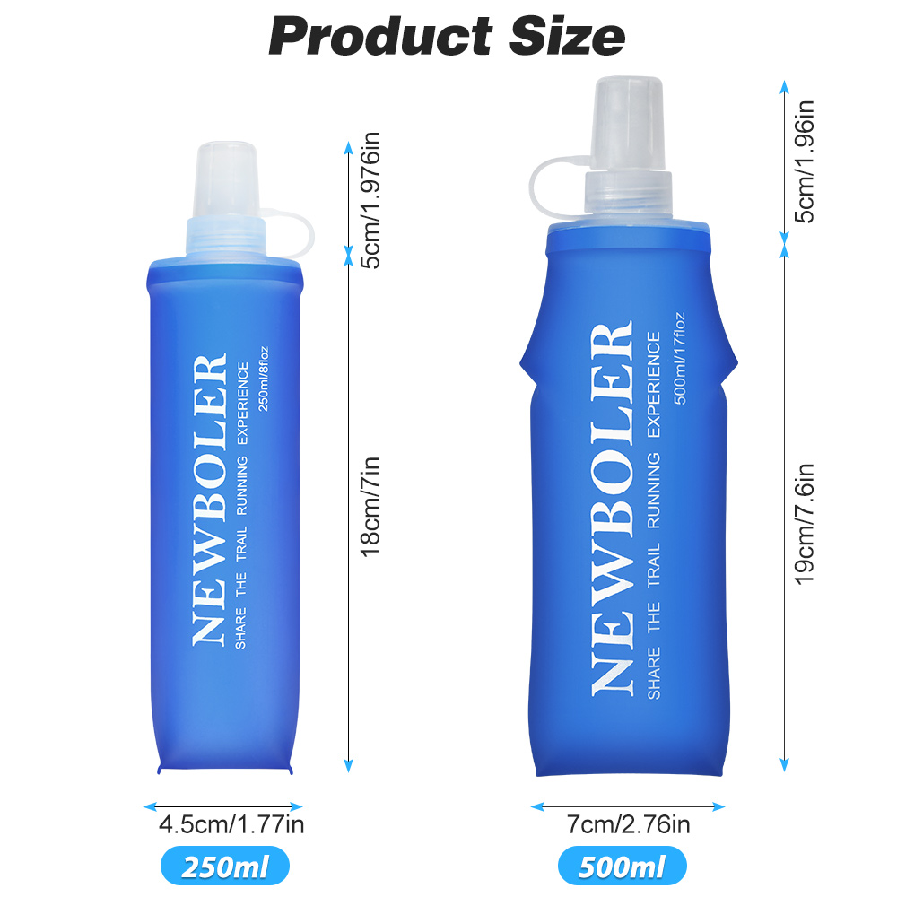 NEWBOLER 150ml 250ml 500ml Wat - Water Bottle Collapsible 评论和价格