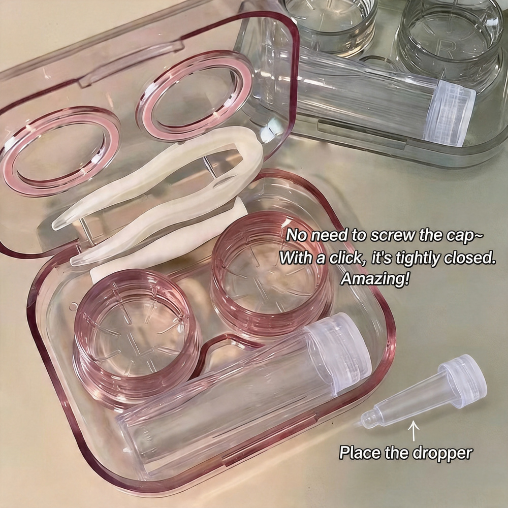 KLASSNUM Cute Contact Lens Cas - Travel Accessories Kit For Women 评论和价格
