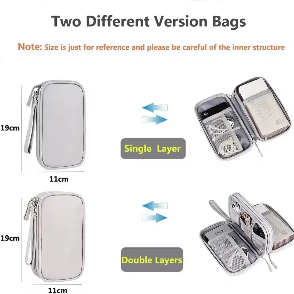 Travel Cable Bag Portable Digi - Cable Organizer Travel 评论和价格