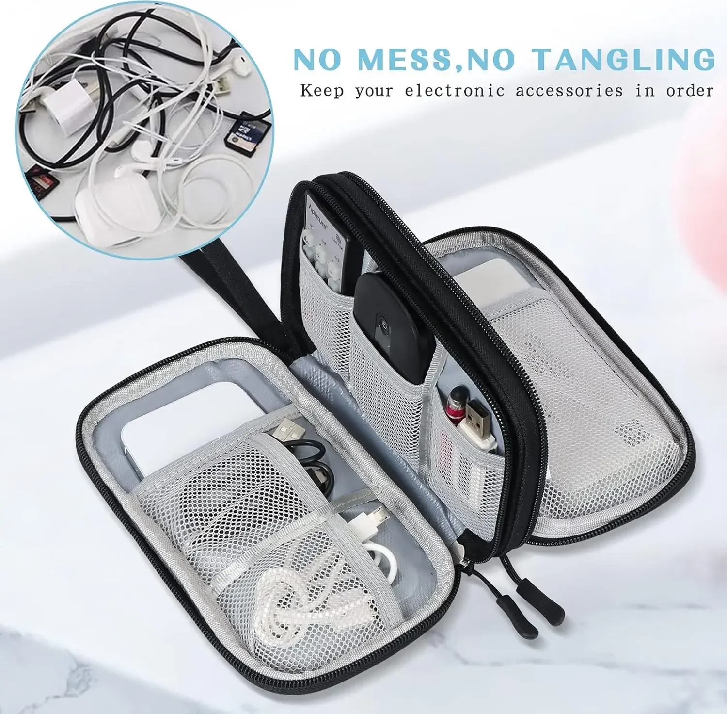 Travel Cable Bag Portable Digi - Cable Organizer Travel 评论和价格