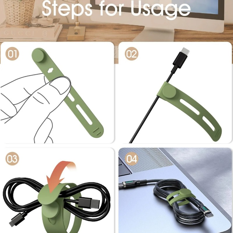 5/10pcs, Portable cable organi - Cable Organizer Travel 评论和价格