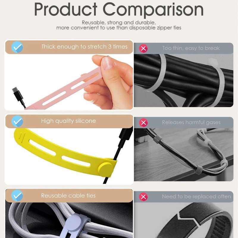 5/10pcs, Portable cable organi - Cable Organizer Travel 评论和价格