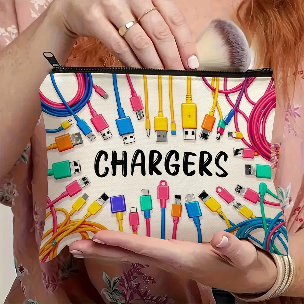 New Canvas Charger Storage Pou - Cable Organizer Travel 评论和价格