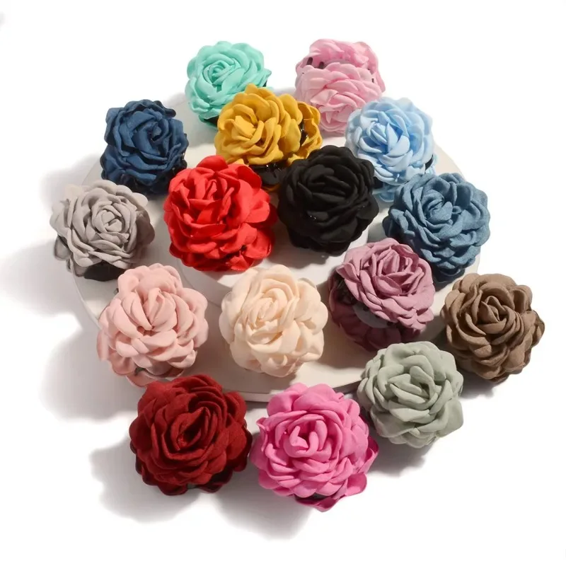 French Fabric Rose Flower Hair - Travel Accessories Girls 评论和价格