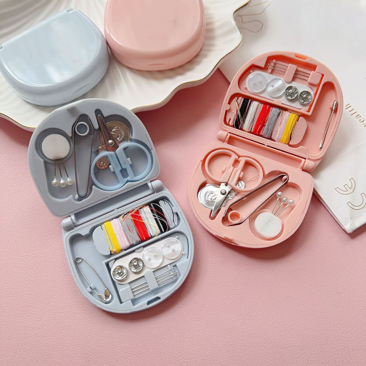 Mini Manual Sewing Machine Kit - Travel Accessories Kit For Women 评论和价格